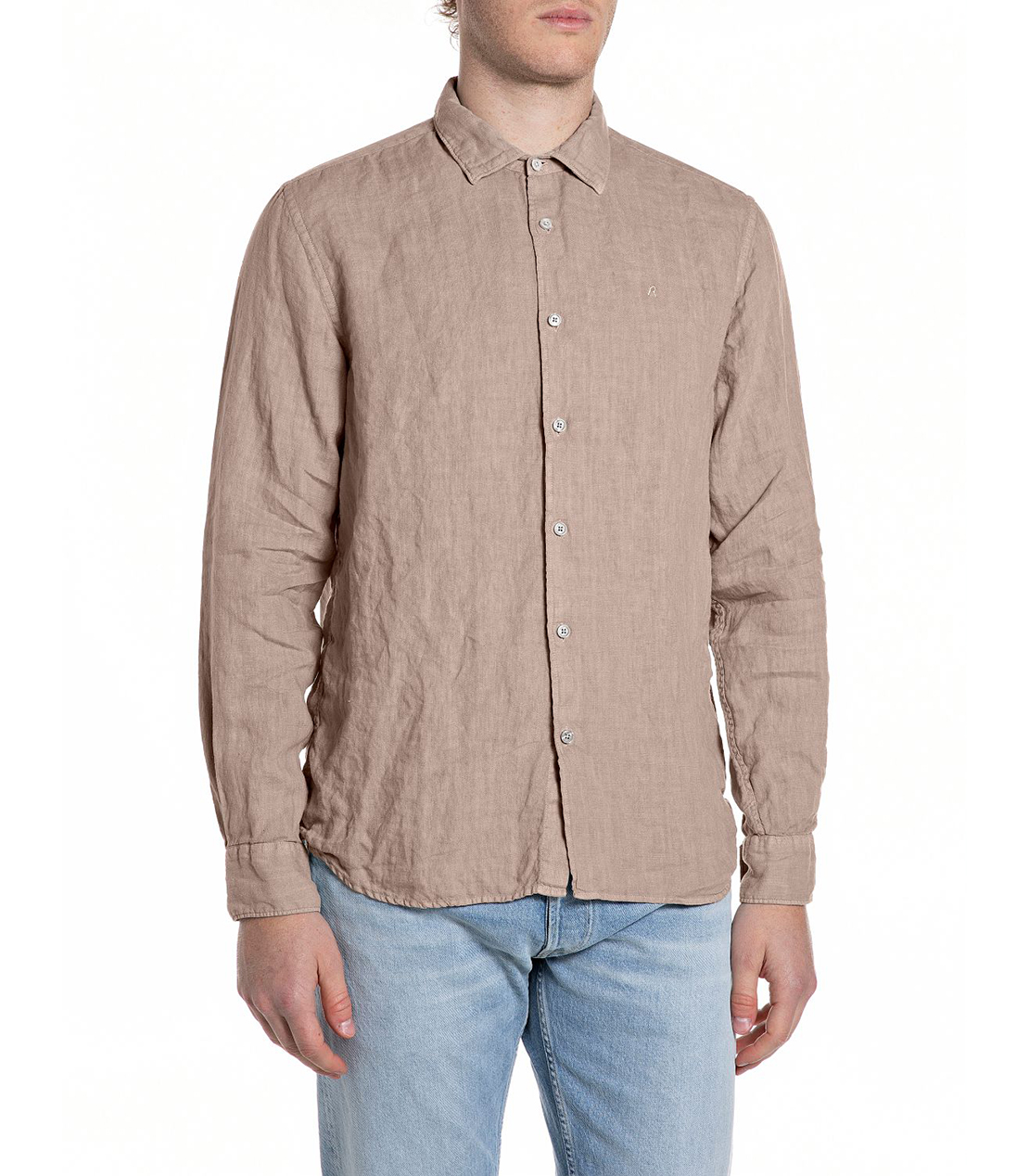 ガーメントダイリネンシャツ